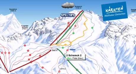 SCI - Le gigantiste azzurre sul ghiacciaio Moelltal