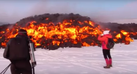 ERUZIONE ETNA - DIECI FERITI