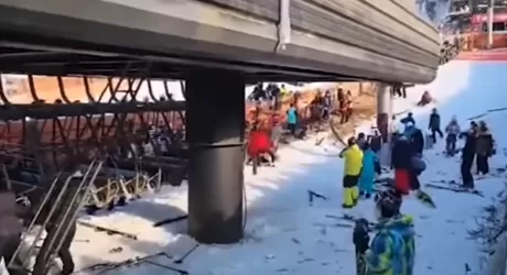 Corea del Sud, Bears Town incidente alla seggiovia che va al contrario, video