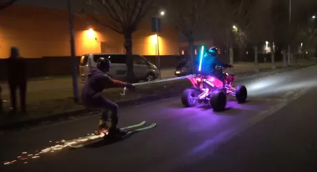 Sciare a Milano, urban freeride di Torquato Testa in Bicocca 