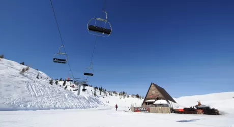 ZONCOLAN - Piste aperte per la nazionale di sci 