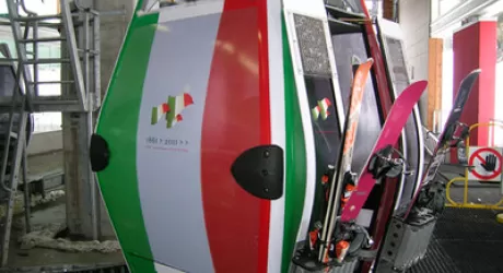 150° UNITA' D'ITALIA - All'Adamello Ski una cabina tricolore, manifestazioni sulle piste 