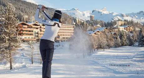 CRANS MONTANA - Torneo di golf sulla neve
