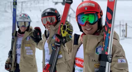 SAAS FEE - Brignone, Goggia e Bassino in allenamento sul ghiacciaio fino al 9 settembre