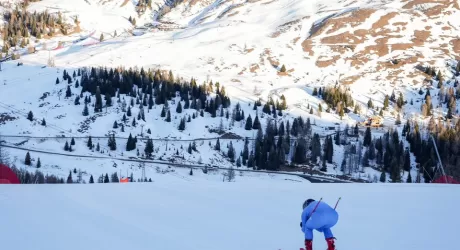 VAL DI FASSA - Test materiali per Goggia, Innerhofer sulla pista La Volata