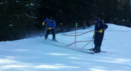 POZZA DI FASSA - Aloch barrata per gli allenamenti mondiali degli azzurri