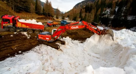 Neve conservata in Val Martello, pronta per lo sci