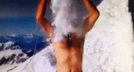 SCI - Ice bucket a 4500 metri per Simone Origone