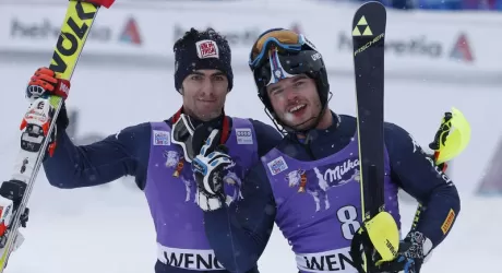 WENGEN - Razzoli e Gross, super Italia in slalom
