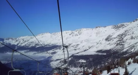 MONTEROSA SKI - Collegamento con Cervinia al centro della campagna elettorale per il sindaco di Ayas