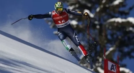 COURMAYEUR - Velocisti in allenamento in vista delle gare di Val d'Isere