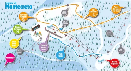 CIMONE - Nuova seggiovia biposto a Montecreto con pista adatta a tutti