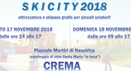 CREMA - Il 17 e 18 novembre i bambini sciano gratis in città