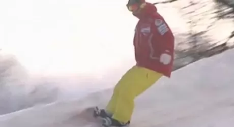 VIDEO - Valentino Rossi sullo snowboard a Madonna di Campiglio