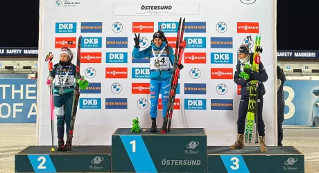 Oestersund, Dorothea Wierer vince la prima gara di biathlon stagionale 