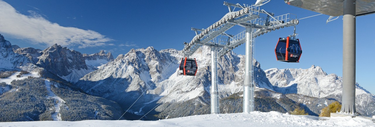 magnifici scenari alpini dalle piste di sci