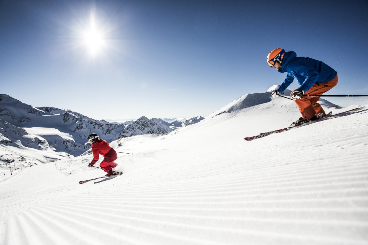 sci sul ghiacciaio dello stubai