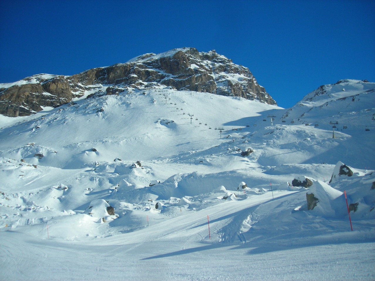 sciare a Cervinia a sant'ambrogio