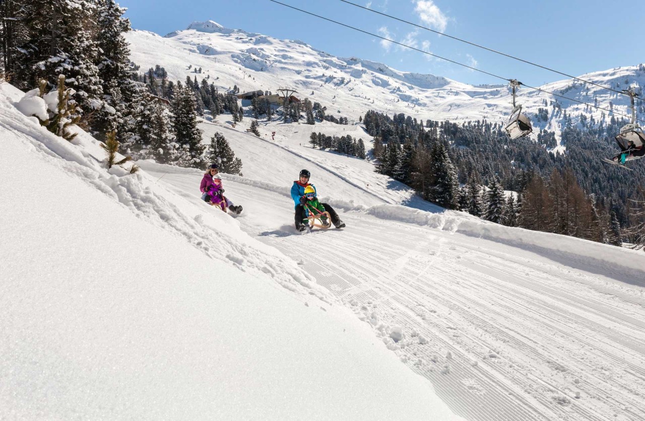 Pista da slittino di sei chilometri a Hochzeiger