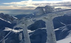 OROPA - Cestovia bloccata dal ghiaccio dopo la nevicata