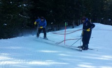 POZZA DI FASSA - Aloch barrata per gli allenamenti mondiali degli azzurri