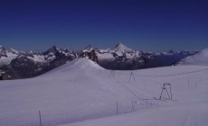 SCI - Le velociste si allenano sul ghiacciaio a Cervinia