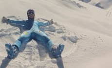 PASSO DELLO STELVIO - Tina Maze si allena sul ghiacciaio