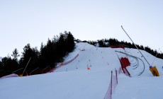 PONTEDILEGNO - Pinturault e Kristoffersen si allenano sulla pista Casola nera