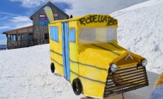 CAMPITELLO DI FASSA - DISCESA SULLA NEVE COL MEZZO PIÙ ORIGINALE